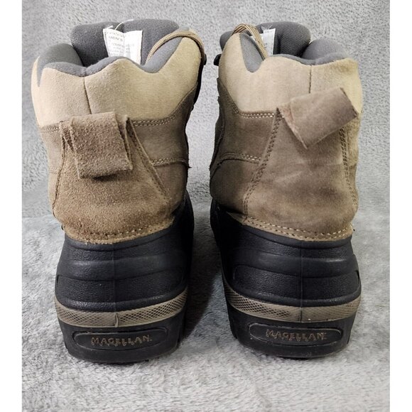 Magellan Boots Mens Size 9 Brown Suede Black Lower Waterproof Outdoor Winter main image 6